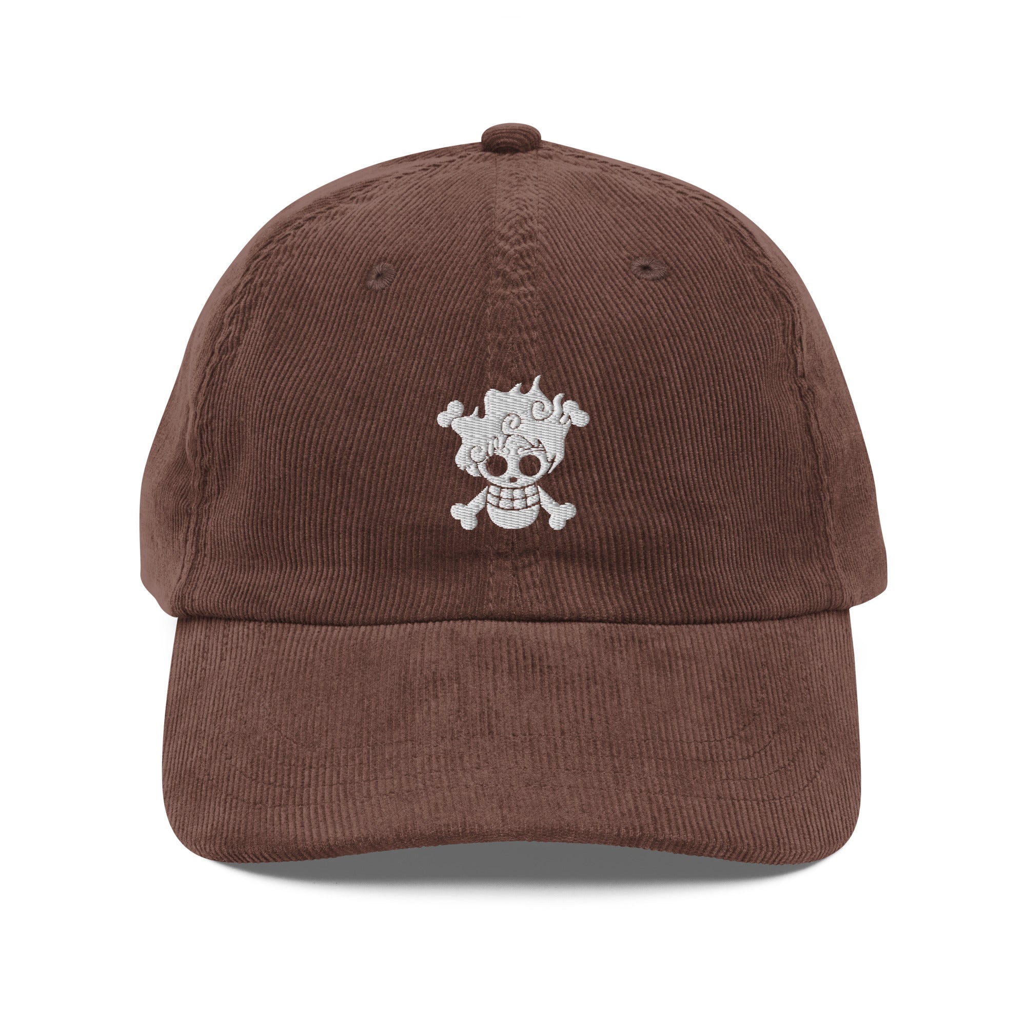 Embroidered Cotton Corduroy Cap