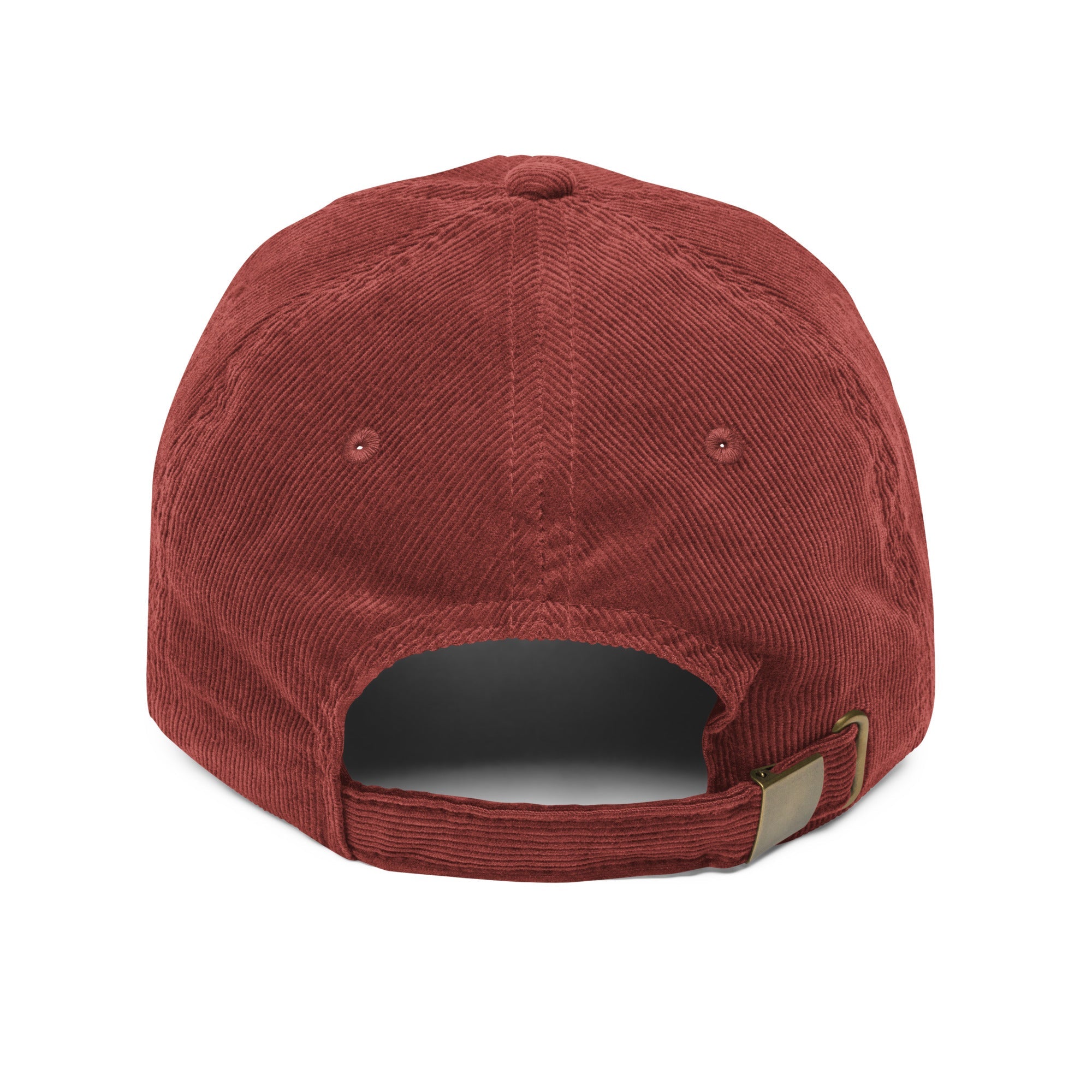 Embroidered Cotton Corduroy Cap