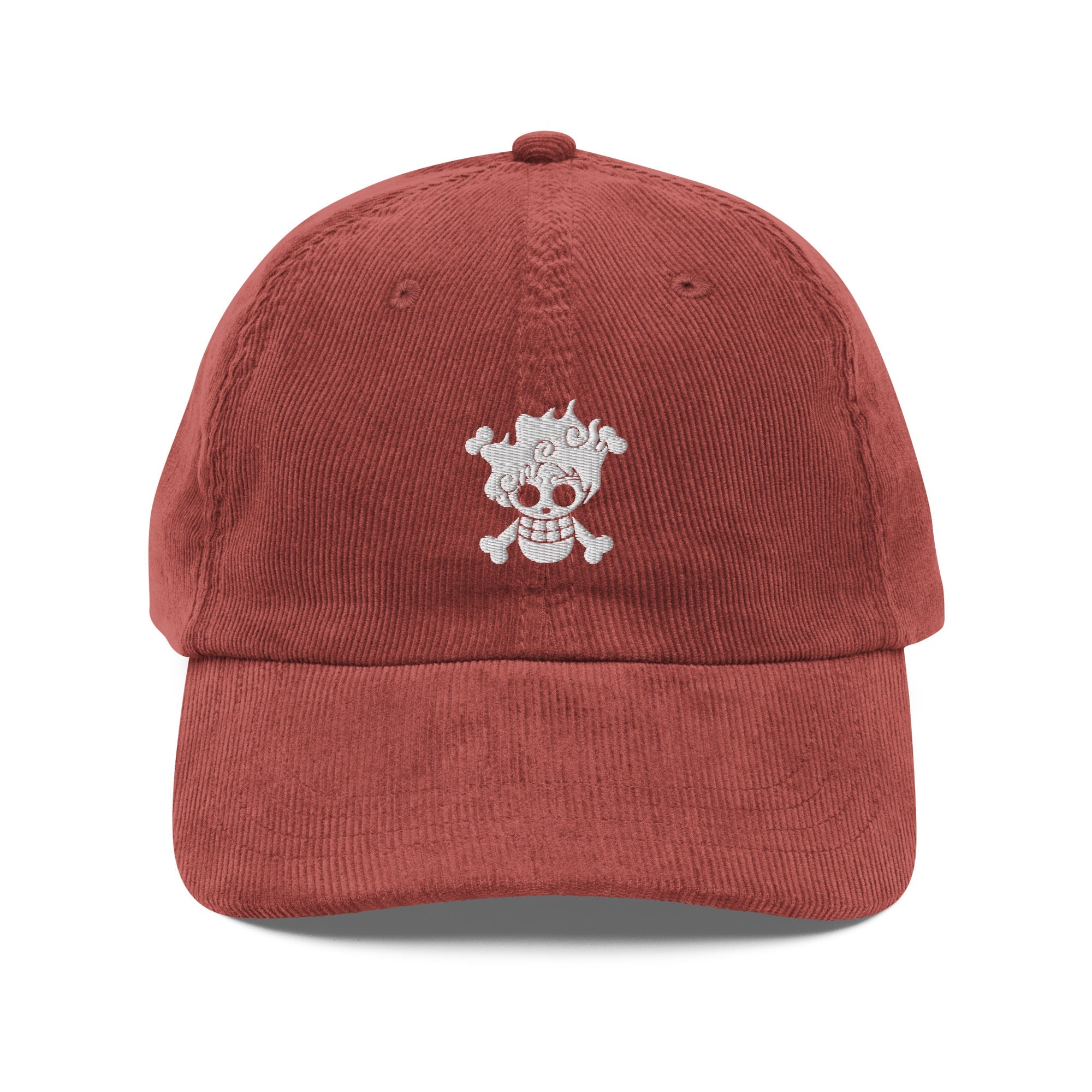 Embroidered Cotton Corduroy Cap