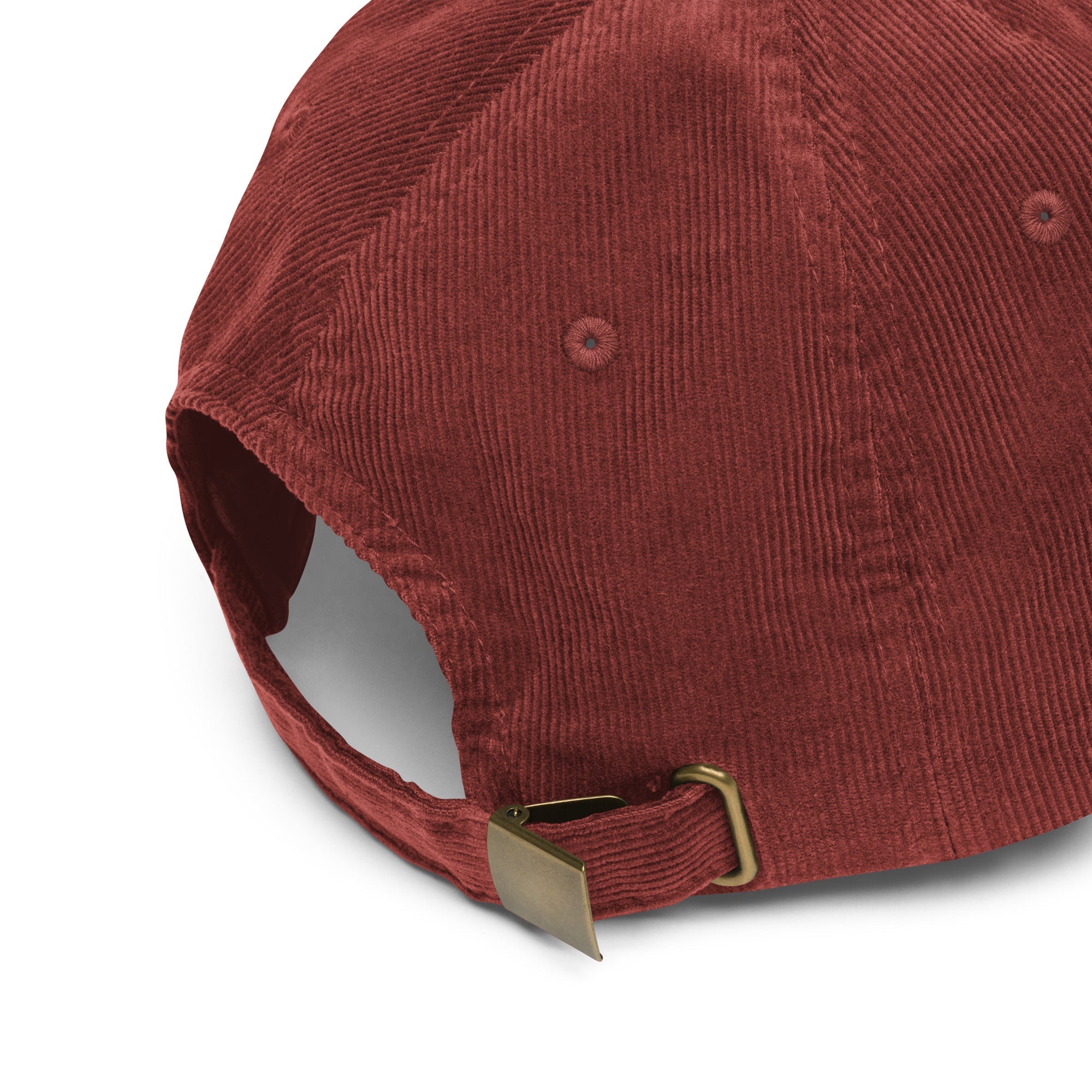 Embroidered Cotton Corduroy Cap
